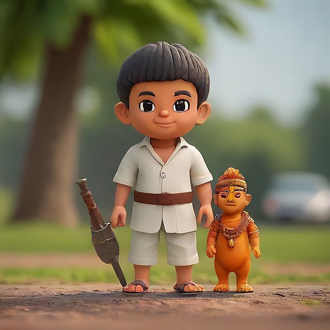 3D cartoon character art